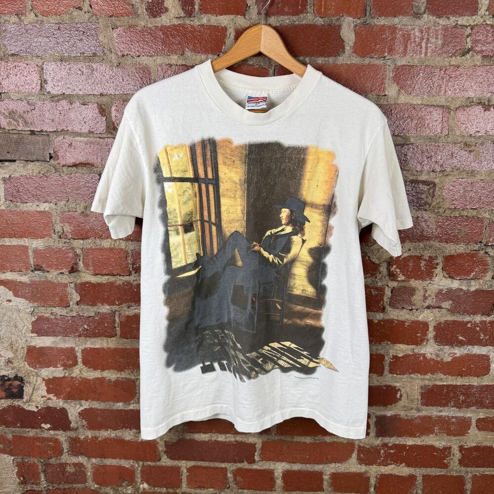 Vintage Tracy Lawrence Shirt Mens Large White Time Marches On Tour Music 90s